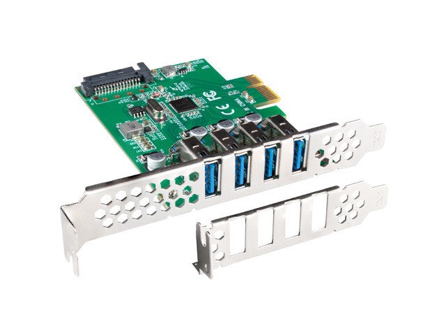 PCI EXPRESS X1-KORT->4X USB-A 3.1 GEN1 LÅGPROFIL LANBERG