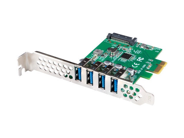 PCI EXPRESS X1-KORT->4X USB-A 3.1 GEN1 LÅGPROFIL LANBERG