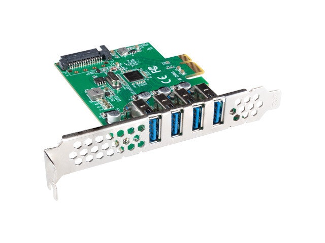 PCI EXPRESS X1-KORT->4X USB-A 3.1 GEN1 LÅGPROFIL LANBERG