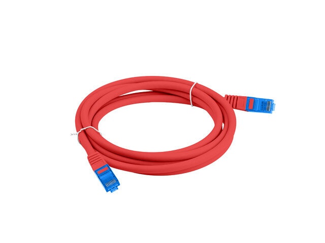 PATCHKABEL CAT.6A S/FTP LSZH CCA 3M RÖD FLUKE PASSERADE LANBERG