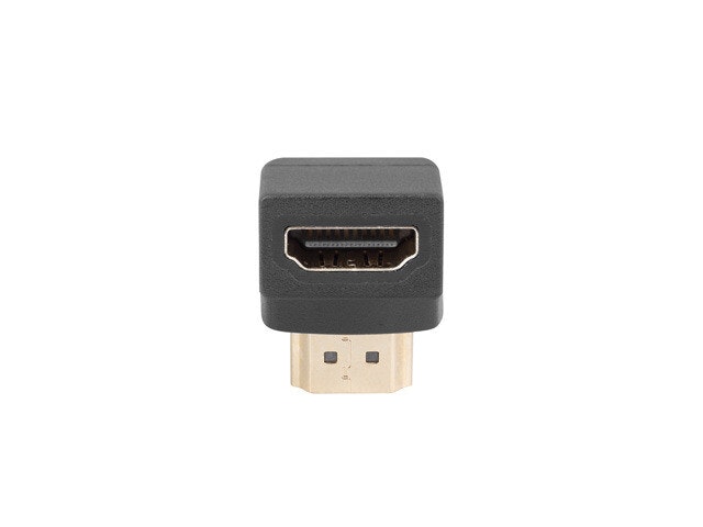 HDMI(M)->HDMI(F) ADAPTER VINKLAD NEDÅT SVART LANBERG