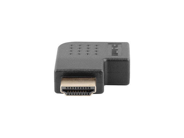 HDMI(M)->HDMI(F) ADAPTER VINKLAD VÄNSTER SVART LANBERG