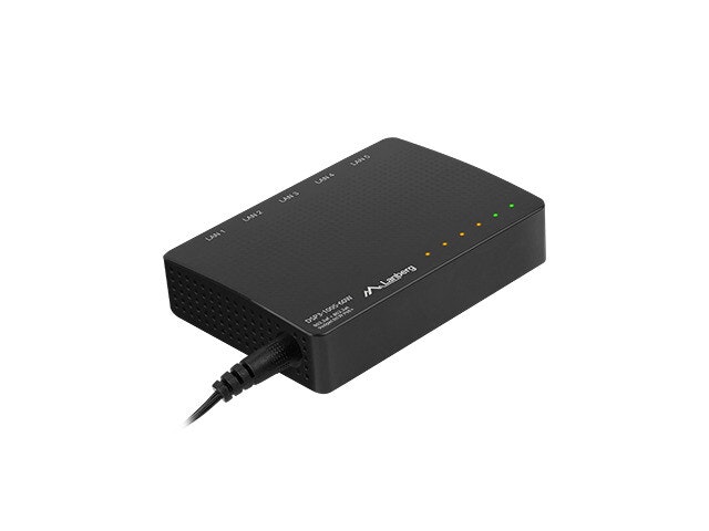 SWITCH LANBERG DSP3-1005-60W 5X 1GB POE+ (4 PORT POE 30W/PORT MAX 60W) UNMANAGED DESKTOP