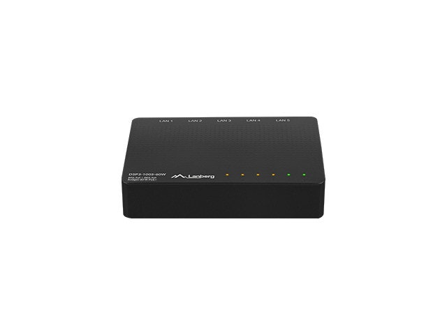 SWITCH LANBERG DSP3-1005-60W 5X 1GB POE+ (4 PORT POE 30W/PORT MAX 60W) UNMANAGED DESKTOP