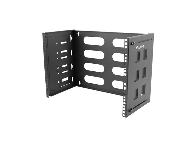 VIKBART VÄGGFÄSTE 19" 8U 497X400/240 SVART LANBERG