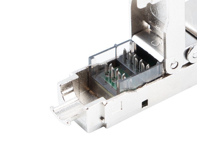 2X RJ45 CAT6A FTP PLUGG 8P8C VERKTYGSLÖS ADAPTER LANBERG