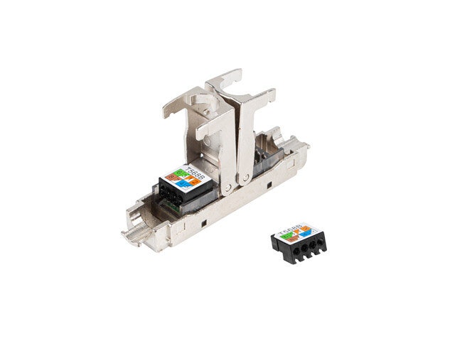2X RJ45 CAT6 FTP PLUGG 8P8C VERKTYGSLÖS ADAPTER LANBERG