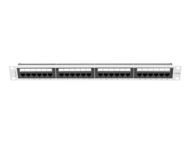 PATCHPANEL 24 PORT 1U 19" CAT.6A UTP GRÅ LANBERG