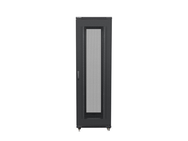 RACKSKÅP 19" FRISTÅENDE 42U/800X800 (FLAT PACK) MED NÄTDÖRR SVART LANBERG