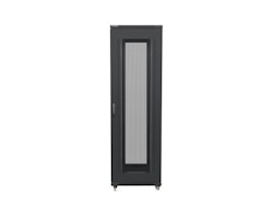 RACKSKÅP 19" FRISTÅENDE 42U/800X800 (FLAT PACK) MED NÄTDÖRR SVART LANBERG
