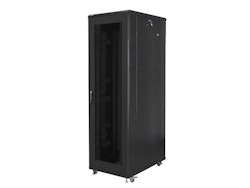 RACKSKÅP 19" FRISTÅENDE 42U/800X1000 (FLAT PACK) MED NÄTDÖRR SVART LANBERG