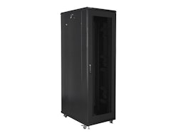 RACKSKÅP 19" FRISTÅENDE 42U/800X1000 (FLAT PACK) MED NÄTDÖRR SVART LANBERG