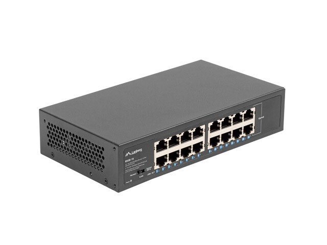 SWITCH LANBERG RSGE-16 16X 1GB GIGABIT ETHERNET UNMANAGED RACK 10"/19"