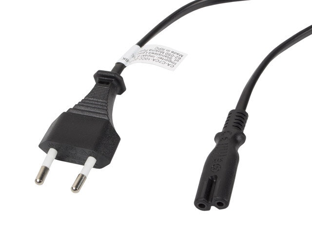 undefinedCEE 7/16->IEC 320 C7 EURO (RADIO) NÄTSLADD 3M SVART LANBERGundefined