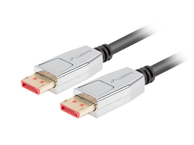 DISPLAYPORT M/M KABEL 20 PIN V1.4 1M 8K 60HZ SVART LANBERG