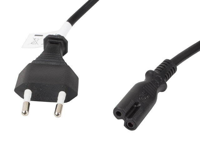 undefinedCEE 7/16->IEC 320 C7 EURO (RADIO) NÄTSLADD 3M VDE SVART LANBERGundefined