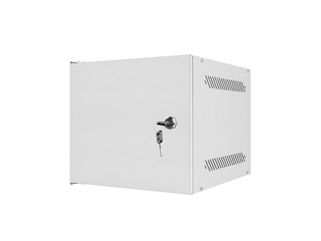 RACKSKÅP 10" VÄGGMONTERAT 4U/280X310 FÖR SJÄLVMONTERING MED METALLDÖRR GRÅ LANBERG (FLAT PACK)