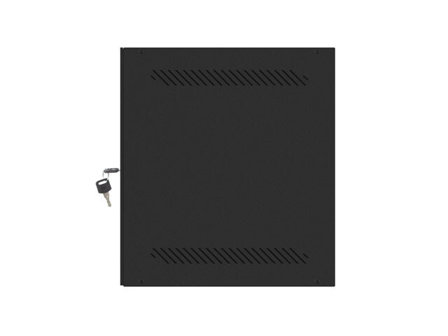 RACKSKÅP 10" VÄGGMONTERAT 6U/280X310 FÖR SJÄLVMONTERING MED METALLDÖRR SVART LANBERG (FLAT PACK)