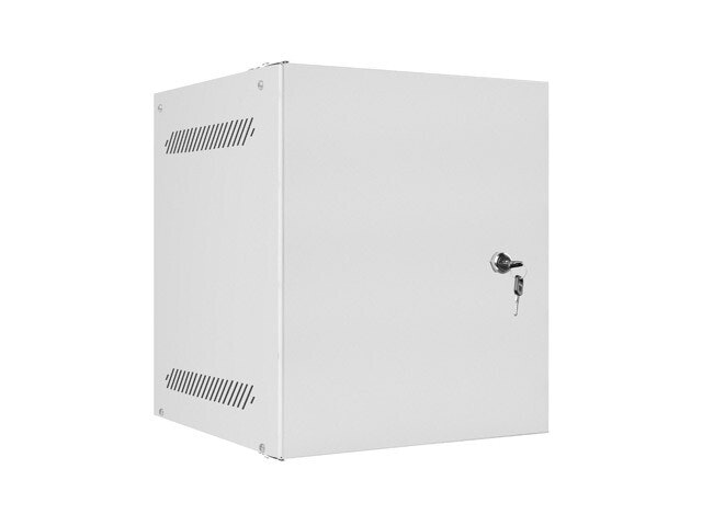 RACKSKÅP 10" VÄGGMONTERAT 6U/280X310 FÖR SJÄLVMONTERING MED METALLDÖRR GRÅ LANBERG (FLAT PACK)