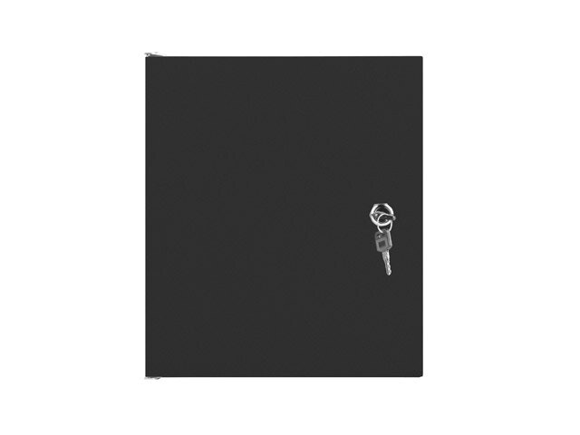 RACKSKÅP 10" VÄGGMONTERAT 6U/280X310 FÖR SJÄLVMONTERING MED METALLDÖRR SVART LANBERG (FLAT PACK)