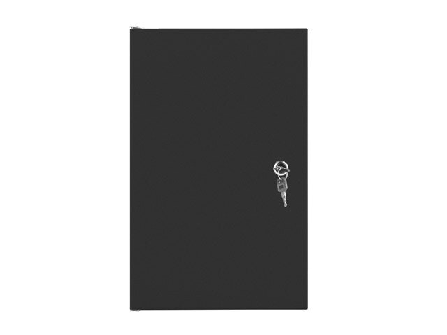 RACKSKÅP 10" VÄGGMONTERAT 9U/280X310 FÖR SJÄLVMONTERING MED METALLDÖRR SVART LANBERG (FLAT PACK)