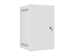 RACKSKÅP 10" VÄGGMONTERAT 9U/280X310 FÖR SJÄLVMONTERING MED METALLDÖRR GRÅ LANBERG (FLAT PACK)