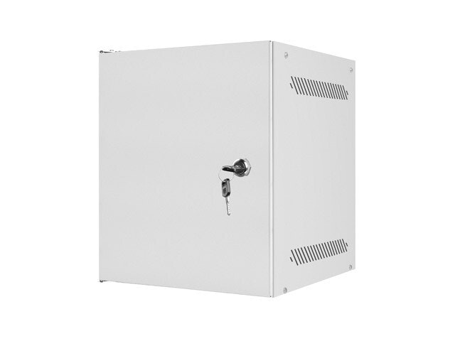 RACKSKÅP 10" VÄGGMONTERAT 6U/280X310 FÖR SJÄLVMONTERING MED METALLDÖRR GRÅ LANBERG (FLAT PACK)