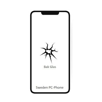 iPhone XS Bak Glasbyte