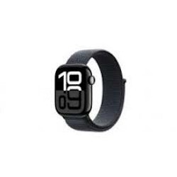 APPLE WATCH SERIES 10 42MM JET BLACK ALUMINIUM CASE WITH BLACK SPORT BAND GPS+CELLULAR MWX63QC/