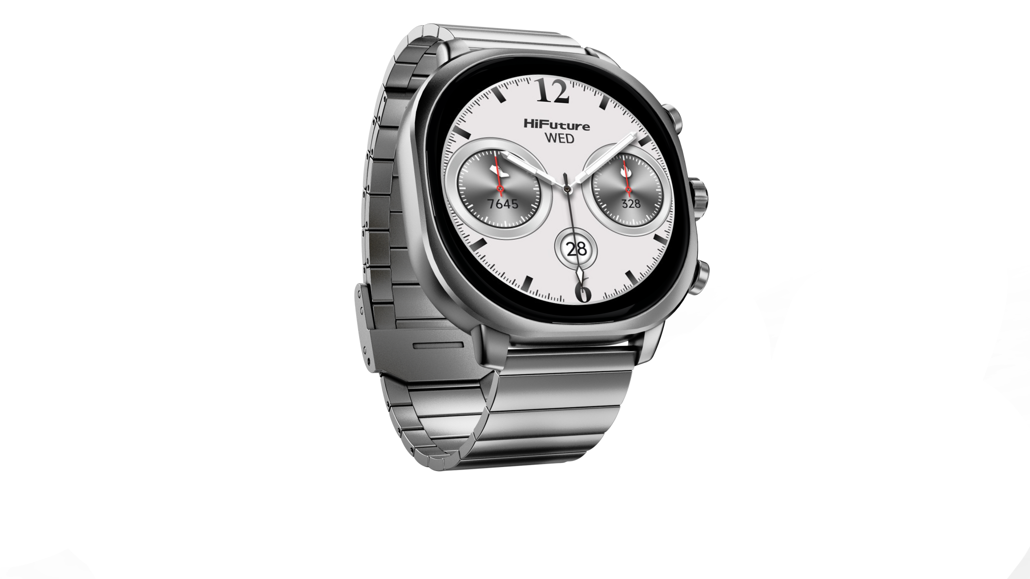 HIFUTURE AIX LUXURY SMARTWATCH STAINLESS STEEL SILVER AIX-SILVER