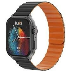 IMIKI SMARTWATCH SF1 BLACK+BLACK ORANGE MAGNETIC STRAP