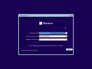 Operativsystem installation