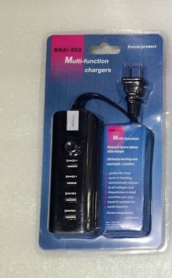 RNAi-802 MULTI-FUNCTION 4-PORT USB CHARGER