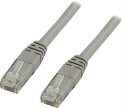 DELTACO U/UTP Cat5e patchkabel 25m, 100MHz, Delta-certiferad, grå