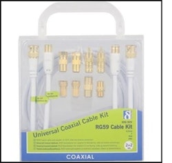 DELTACO universal coaxial kable kit