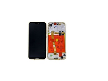 Original Huawei P20 Lite Skärm med Ram och Batteri Svart