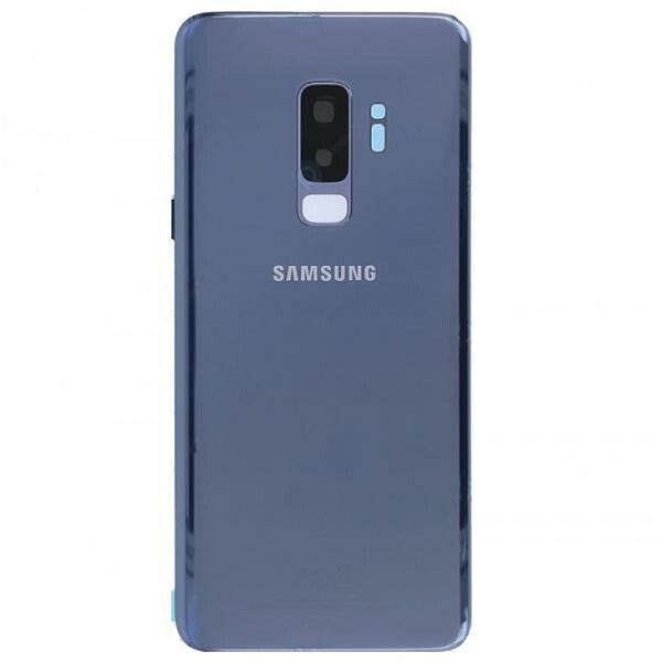 Samsung Galaxy S9 Plus G965f Bak Glas batterilucka Blå