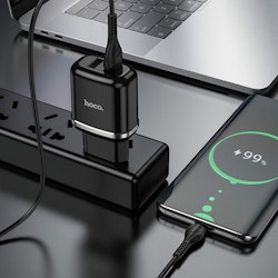 HOCO N4 Laddare dual USB 2.4 Output Svart