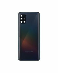 Samsung Galaxy A71 A715f Bak Glas batterilucka svart