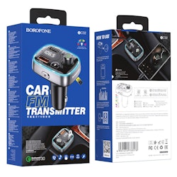 BOROFONE BC32 Sunlight in-car charger with FM transmitter