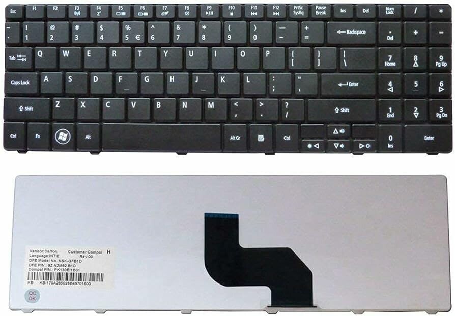Acer Aspire 5732 PK130B72000 Yangentbord US layout
