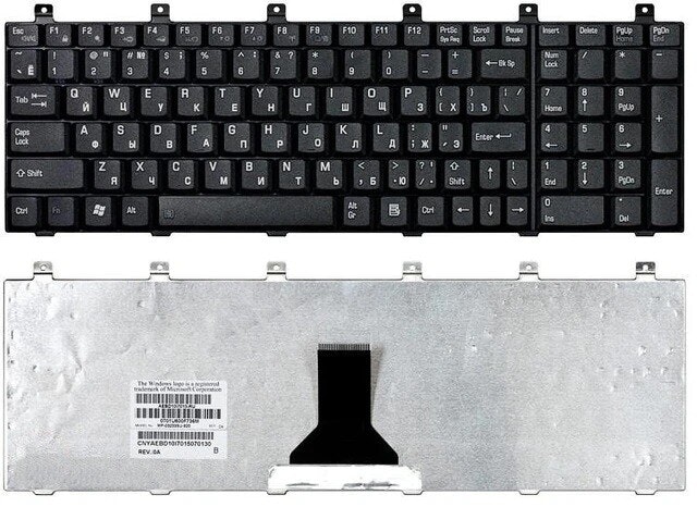Begagbad Toshiba Satellite M60 M65 P100 p105 Tangentbord Nordic layout