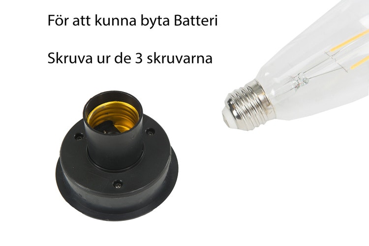 Lampa Solcell Hängande, rund