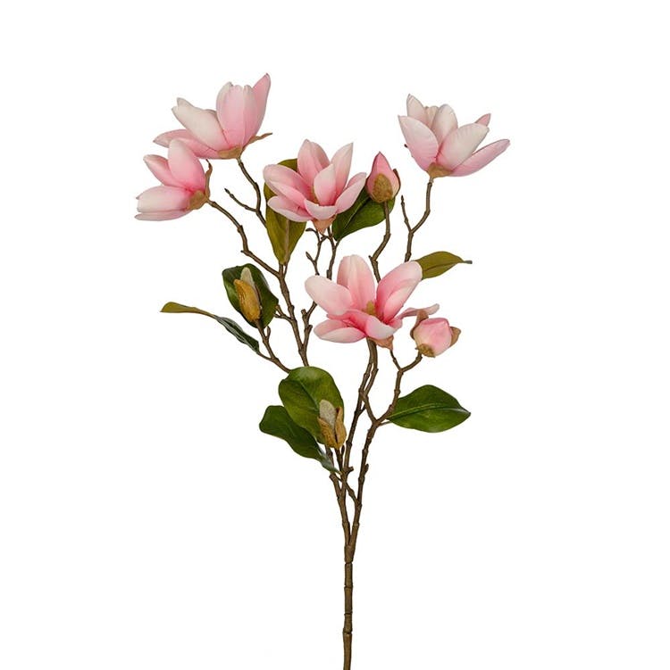 Konstgjord Magnolia Rosa 90cm - Konstväxter Floristmaterial  Trädgårdsdekorationer