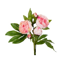 Konstgjord Pion 40cm Rosa