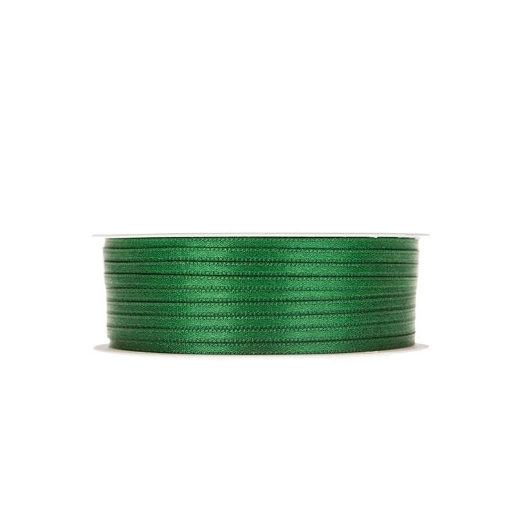 Band Satin dubbelsidig Grön 3mm