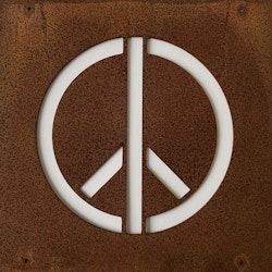 Peace, skylt till armeringsnät
