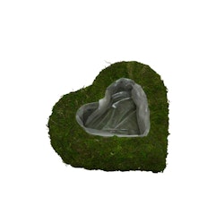Planteringshjärta i mossa 26x24cm