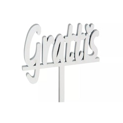 Grattis skylt/stick