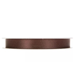 Band Satin dubbelsidig Brun 15mm